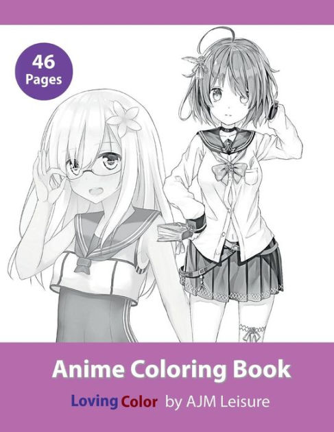 Anime Coloring Book: Adult Coloring Book with Anime Drawings